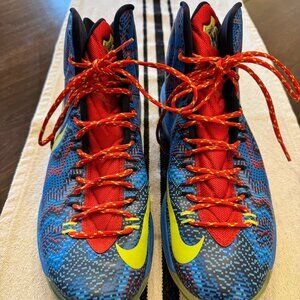 Nike KD 5 Christmas Basketball Shoe Zoom SZ 13 554988-401 KEVIN DURANT NERF 2012